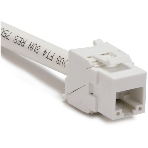 Platinum Tools Keystone Cat 6a Jack (UTP White)
