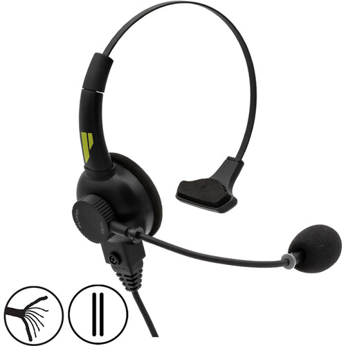 Pliant Technologies SmartBoom Lite Single-Ear Electret Headset (Unterminated Cable)