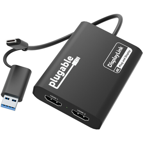 Plugable USBC-6950U USB-C Dual 4K Displa