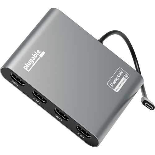 Plugable USB-C Quad 4K HDMI Graphics Adapter