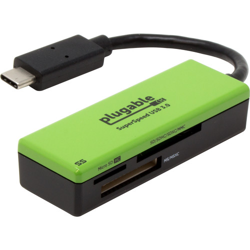 Plugable USB Type-C Flash Memory Card Reader USBC-FLASH3 B&H
