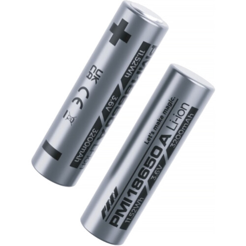 PMI 18650 Li-Ion Battery (3200mAh 2-Pack)