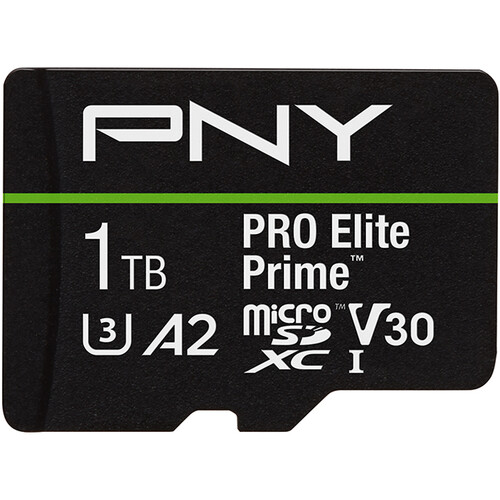 PNY 1TB PRO Elite Prime microSDXC Memory Card with SD Adapter