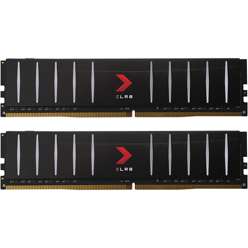 PNY 32GB XLR8 3200 MHz DDR4 Low-Profile Desktop Memory Kit (2 x 16GB)