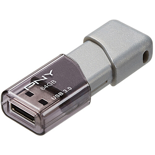 PNY 64GB Turbo Attach 3 USB 3.0 Flash Dr