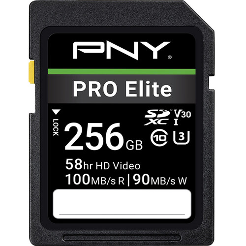 PNY 256GB PRO Elite UHS-I SDXC Memory Card