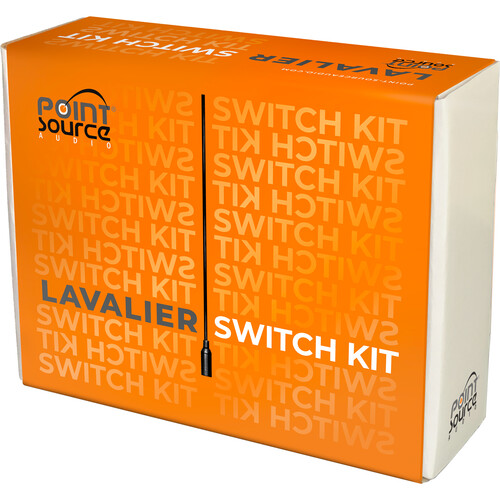 Point Source Audio Series8 CO-8WL Low-Sensitivity Lavalier Switch Kit (Lectrosonics Black)