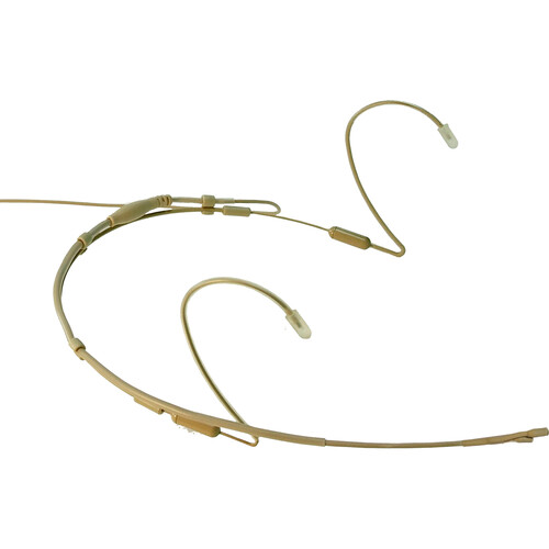 Point Source Audio Confidence CX2-8D Dual Omni/Cardioid Headset Microphone with 3-Pin LEMO X-Connectors for Sennheiser SK Shure UR1M Zaxcom and WisyCom Transmitters (Beige)