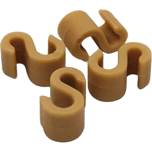 Point Source Audio S-Clip for Dual Headset Style Microphone (4-Pack Beige)