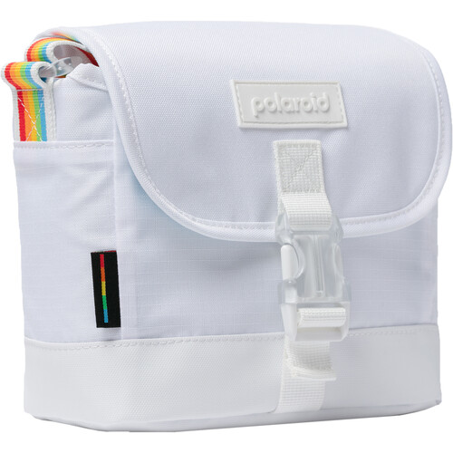 Polaroid Spectrum Box Camera Bag (White with Multicolor Strap)