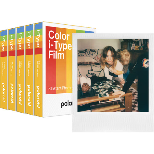 Polaroid Color i-Type Instant Film (5-Pack 40 Exposures)