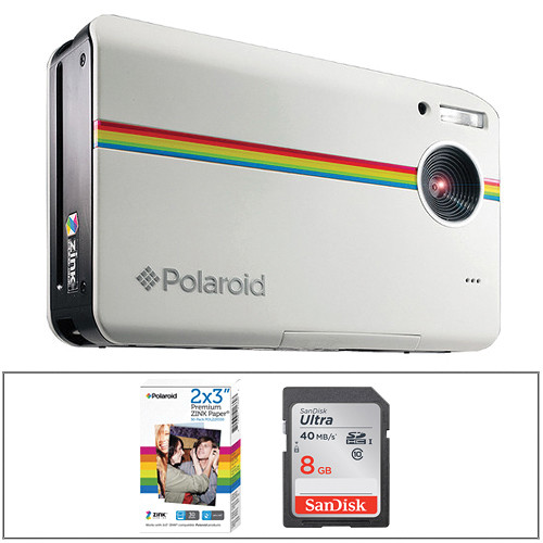 Polaroid Z2300 Instant Digital Camera Kit (White) B&H Photo