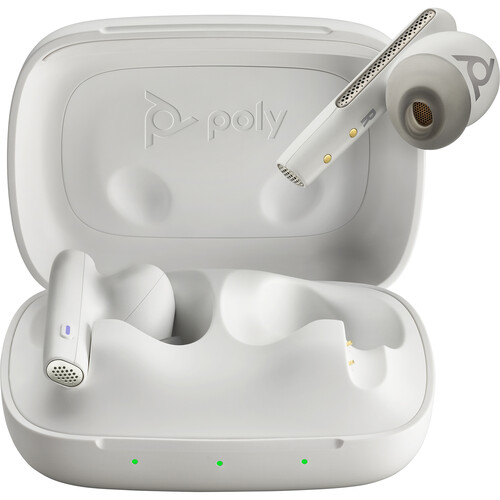 Poly Voyager Free 60 UC Wireless Earbuds (USB-A White Sand)