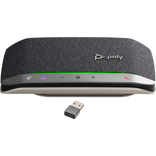 Poly Sync 20+ USB-A & Bluetooth Speakerphone (Silver Microsoft Teams)