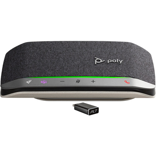 Poly Sync 20+ USB-C & Bluetooth Speakerphone (Silver Microsoft Teams)
