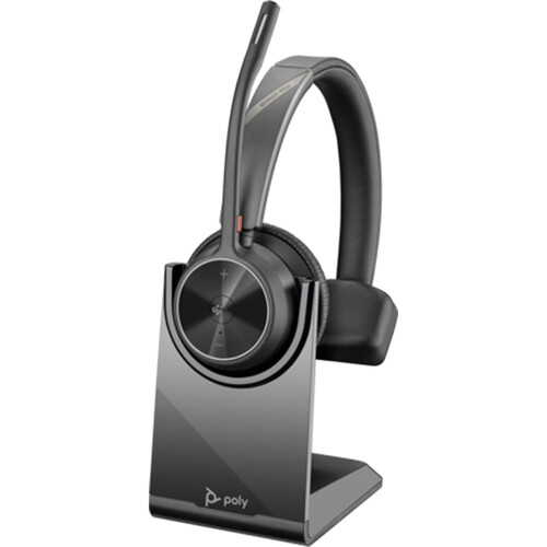 Poly Voyager 4310 Bluetooth Mono Headset with BT700 USB-A Dongle and Charging Stand (Microsoft Teams Certified)