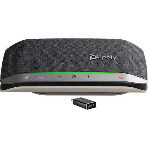 Poly Sync 20-M USB-C & Bluetooth Speakerphone (Silver Microsoft Teams)