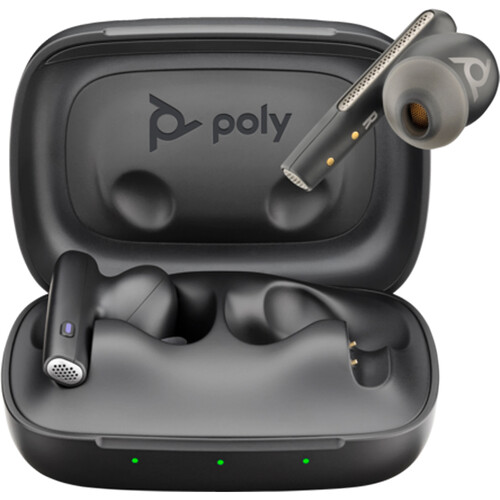 Poly Voyager Free 60 UC Earbuds (Carbon Black Microsoft Teams Certified)