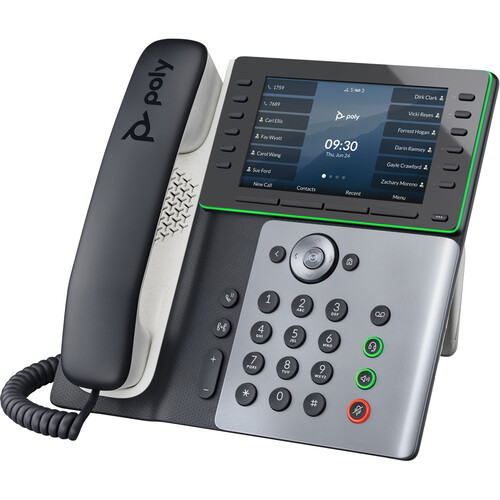 Poly Edge E550 IP Desk Phone with Power Adapter