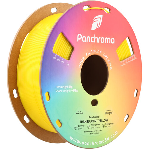 Polymaker Panchroma Translucent PLA Filament (1kg Yellow)