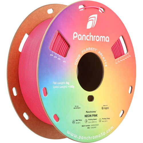 Polymaker Panchroma Neon PLA Filament (1kg Pink)