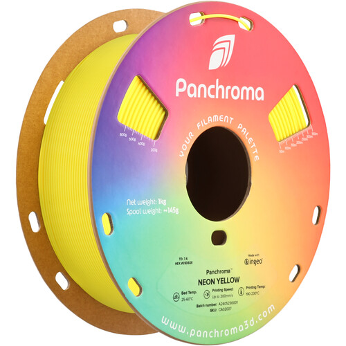 Polymaker Panchroma Neon PLA Filament (1kg Yellow)