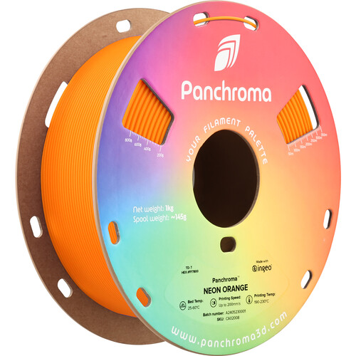 Polymaker Panchroma Neon PLA Filament (1kg Orange)