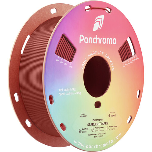 Polymaker Panchroma Starlight PLA Filament (1kg Mars Red)