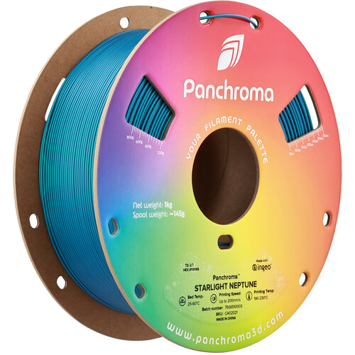 Polymaker Panchroma Starlight PLA Filament (1kg Neptune Blue)