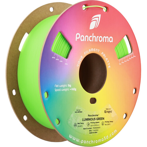 Polymaker Panchroma Luminous PLA Filament (1kg Luminous Green)