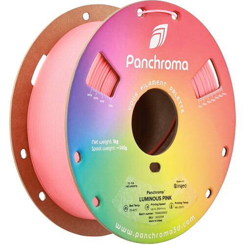 Polymaker Panchroma Luminous PLA Filament (1kg Luminous Pink)
