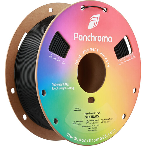 Polymaker Panchroma Silk PLA Filament (1kg Silk Black)