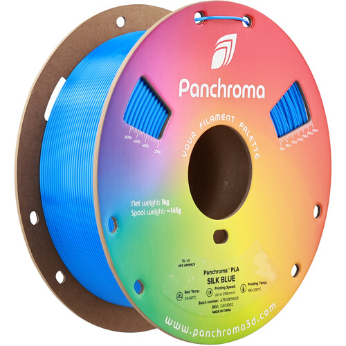 Polymaker Panchroma Silk PLA Filament (1kg Silk Blue)