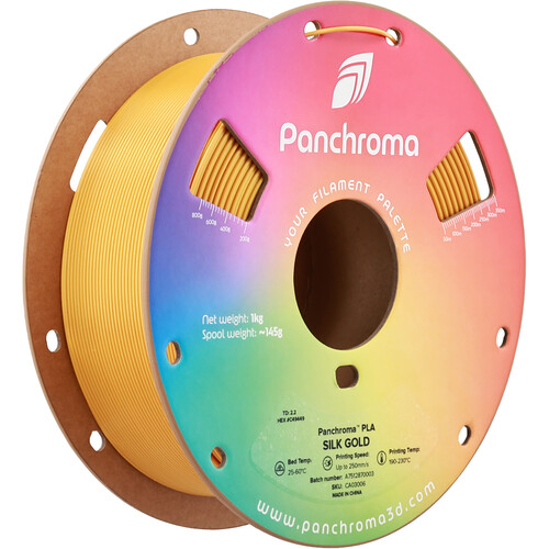 Polymaker Panchroma Silk PLA Filament (1kg Silk Gold)
