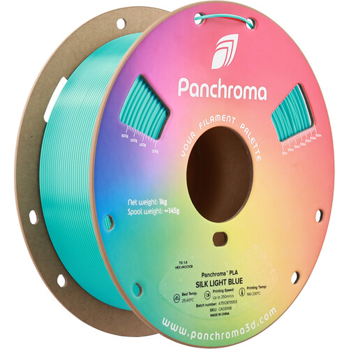 Polymaker Panchroma Silk PLA Filament (1kg Silk Light Blue)