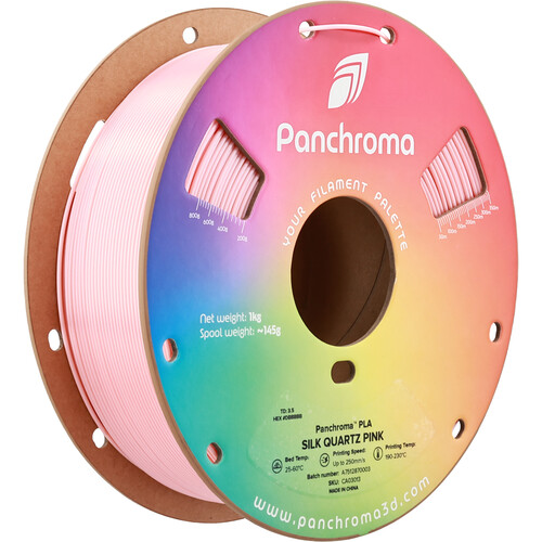 Polymaker Panchroma Silk PLA Filament (1kg Silk Quartz Pink)