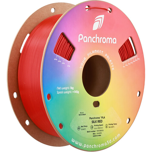 Polymaker Panchroma Silk PLA Filament (1kg Silk Red)