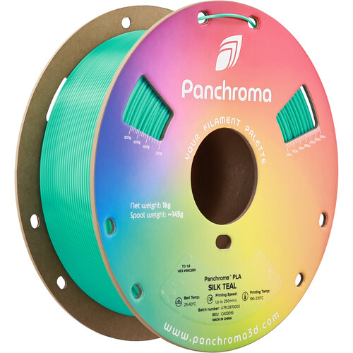 Polymaker Panchroma Silk PLA Filament (1kg Silk Teal)