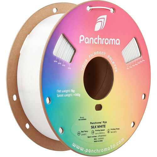 Polymaker Panchroma Silk PLA Filament (1kg Silk White)