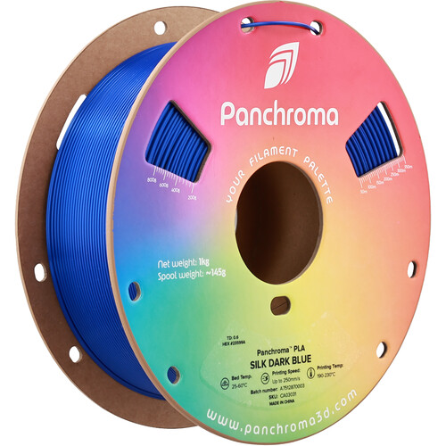Polymaker Panchroma Silk PLA Filament (1kg Dark Blue)