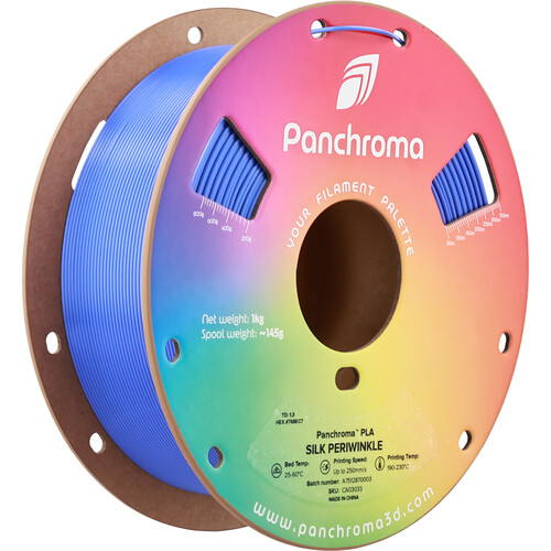 Polymaker Panchroma Silk PLA Filament (1kg Periwinkle)