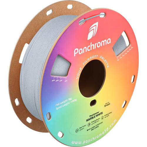 Polymaker Panchroma 1.75mm PLA Filament (1kg Matte Marble White)