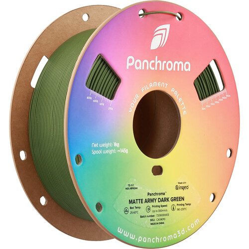 Polymaker Panchroma Matte PLA Filament (1kg Army Dark Green)