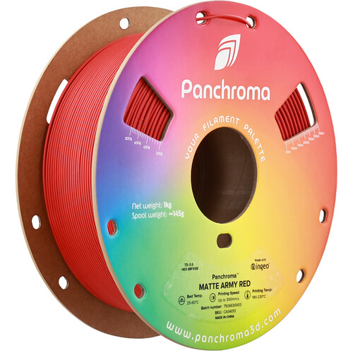 Polymaker Panchroma Matte PLA Filament (1kg Army Red)