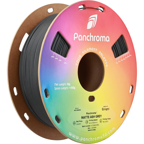 Polymaker Panchroma Matte PLA Filament (1kg Ash Gray)