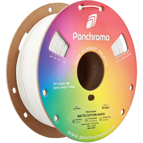 Polymaker Panchroma Matte PLA Filament (1kg Cotton White)