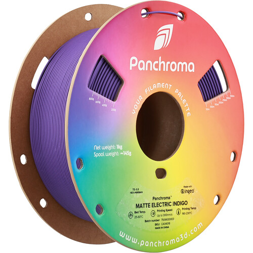 Polymaker Panchroma Matte PLA Filament (1kg Electric Indigo)