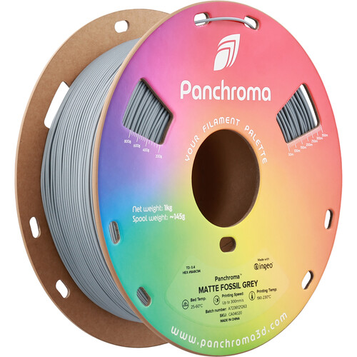 Polymaker Panchroma Matte PLA Filament (1kg Fossil Gray)
