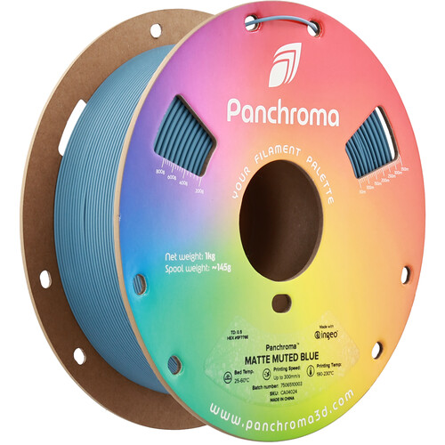 Polymaker Panchroma Matte PLA Filament (1kg Muted Blue)