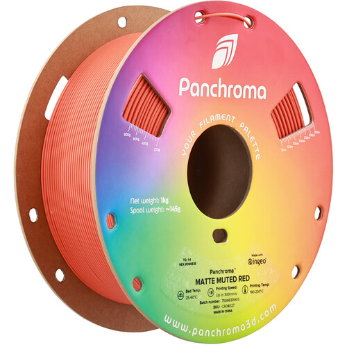 Polymaker Panchroma Matte PLA Filament (1kg Muted Red)